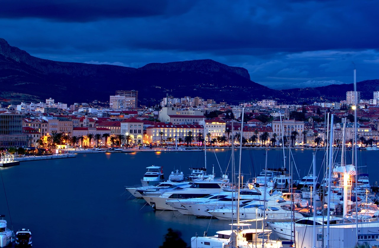 Croatia Sea Port by Evening Light